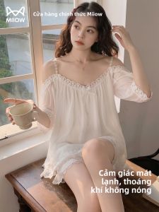 MiiOW | Đồ Ngủ Nữ Mùa Hè Chất Liệu Lụa Băng Đẹp Dễ Thương