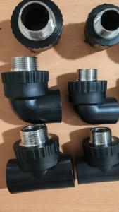 (Need Fusion Machine)Thick PE Fittings Adapter/ Elbow/Tee (1/23/4 1inch)(Male/Female)