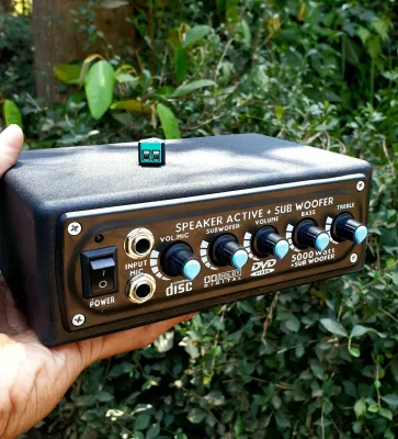 POWER MINIATUR AMPLIFIER CLASS D DOUBLE CHANNEL KARAOKE SUBWOOFER BIRU