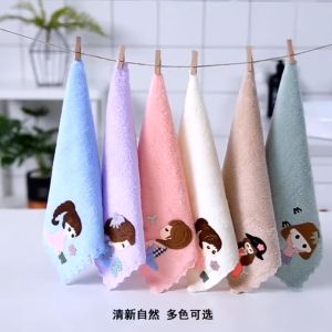 ESA Handuk Muka Motif Uk Sapu Tangan Bulu Halus Cepat Kering Quick Drying Face Towel Mini Microfiber
