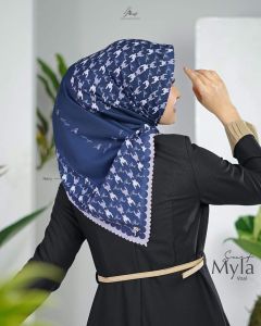 Best seller Jilbab hijab kerudung  krudung segiempat scarf daily motif dewasa terbaru terlaris terkini modern kekinian murah viral ootd lebaran idul 2023 myla scarf Arrafi laser cut adem mudah di bentuk cantik bahan voal cotton cantik bayar di tempat COD