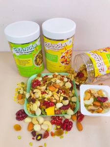 Granola Siêu Hạt Ăn Kiêng Ngũ Cốc Giảm Cân Dinh Dưỡng Hạt Granola Thêm Siêu Macca Óc Chó Đỏ Chỉ 3% Yến Mạch Onefoo68