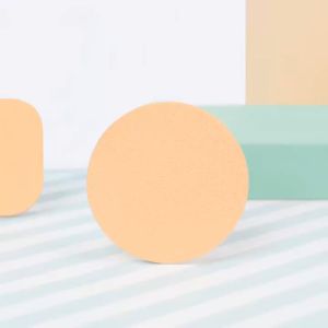 Sponge Puff Make Up Tools Fondation Powder Kotak Bulat spons bedak padat