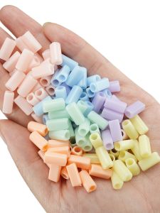 Phụ Kiện Thủ Công DIY Dây Thun Kết Nối Nắp Kẹp Cho Trẻ Em Dây Buộc Tóc Có Thể Dán Phụ Kiện Kết Nối Cố Định Acrylic Trung Tính