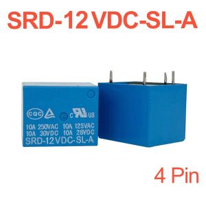 SRD series 15A ultra-miniature high-power relay 5-48VDC coil 4/5 pins sealed type for LED home appliancespower suppliesUPS.
