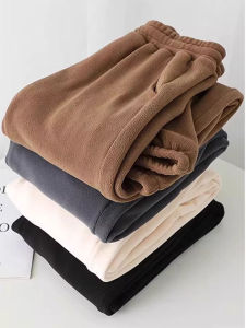 Extra Large 300 Pounds Fleece Drawstring Harajuku Sweatpants Mens Casual Thickened Loose Sport Pants Autumn Winter Leisure