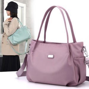 Oxford Cloth Messenger Bag Womens Large Capacity Nylon Hand Bag Casual All-Match One Shoulder Tote Bag Lightweight Fashion