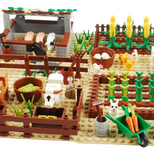 Farm Field Animal Building Blocks Toy MOC Creator Farmland Building Kit Educational Toys for Kids Childrens Day Toys Gift for Boys Girls Age 6+