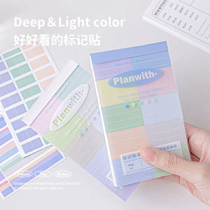 RosyPosy Multifunctional Index Notepad Highlighter Stickers Business Supplies Visible Marking Separation Labels