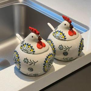 Ceramic Spices Container Anti-moisture Rack