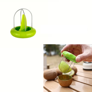 Two-in-one fruit peeler kiwi slicer pit remover spatula kiwi slicer tool kiwi knife peeler stainless steel kiwi peeler wit