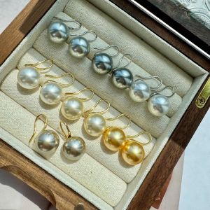 Classic Pearl High Heels Stud Earrings Womens Minimalist High-End Short Dangle Earrings Never out of Style Fashion Jewelry