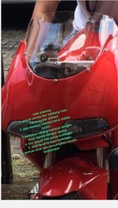 windshield cagiva mito visor winshield tameng flyscreen  shield cagiva mito