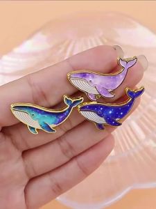 Bandai | Cartoon Whale Brooch Badge Clothing Backpack Accessory Alloy Enamel Pin Hot Sale Wholesale Stock