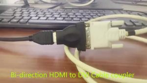 DVI to HDMI or HDMI to DVI Adapter Bi-direction DVI to HDMI Cable Converter Genda Adapter 1080P HDMI DVI Connector Adapter