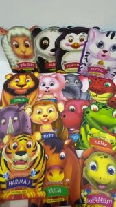 Buku Cerita Haiwan Comel Untuk Kanak-kanak Taska Tadika Prasekolah - Shape Book Bedtime Story For Kids