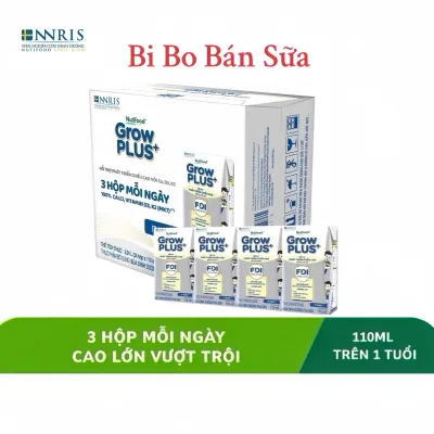 Thùng 24 Hộp Sữa Bột Pha Sẵn Sweden GrowPLUS+ Bạc 110ml (Cao Lớn Vượt Trội)