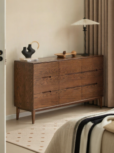 YUANSHI YUANSU | Nine Drawer Solid Wood Storage Cabinet