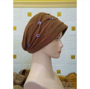 ciput rajut nenek kupluk ibu turban nenek premium super payet