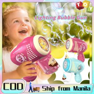 Automatic Electric Bubble Machine for Kids Lighting Bubble Blower Machine Outdoor Toy Party Gift
