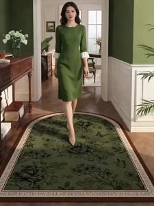 Diatomite Material Vintage French Style Doormat Quick Drying Customizable Entrance Mat
