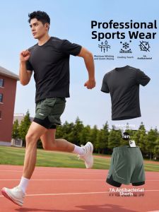 BURUITE | Mens Summer Morning Running Quick-Dry Ice Silk Athletic Wear