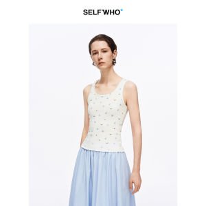 U-neck Spaghetti Strap Blouse Lycell Cotton Blend