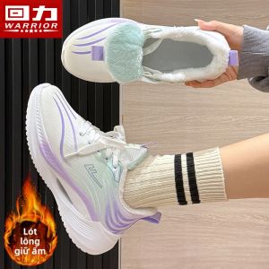 Warrior | Giày Thể Thao Nữ Mũi Dày Đế Cao Có Lót ấm Mùa Đông