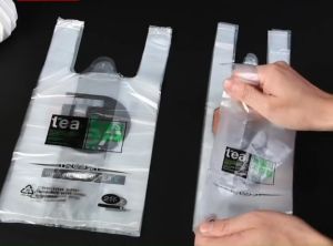 100pcs pattern  Takeout bag plastic single double Milk tea bag For Milk Tea Coffee Take Out Bag （Random design will be sent）