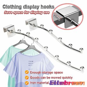 Display Organizer Hooks 5/7 hooks Waved Clothes Hanger Storage Rack dormitory management