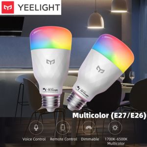 YEELIGHT | YEELIGHT Smart LED Bulb Colorful M2 Bluetooth Connection E26/E27 Dimmable 1700K-6500K Voice Control Compatible with Google Home