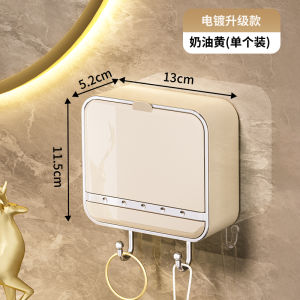 Wall-Mounted Soap Dish Bathroom Organizer High-End Home Use Drainage Luxury Soap Box Holder Creative Style Pure Color