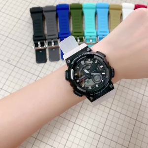 Dây Đeo Cao Su Casio G-SHOCK Tương Thích Với AQ-S810W/S800W AE-1200 SGW-400H MCW-200H W-735H W-216H Dây Đeo Đồng Hồ Chống Nước Bằng Nhựa TPU 18mm