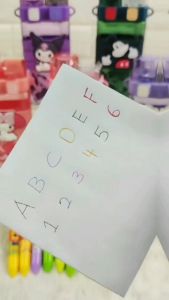 6 Multicolor Pen Kids Cartoon Colorful Ballpoint Pen Student Stationery (BGJAYA)