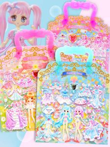 Bộ Đồ Chơi Dán Hình 3D Cho Bé Gái Đồ Búp Bê Thay Quần Áo Đồ Dán Dễ Thương Đồ Chơi Giáo Dục Sớm Cho Trẻ Em Từ 3-12 Tuổi