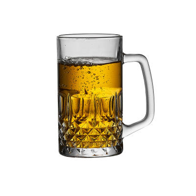 Large Glass Beer Mug 1000ml