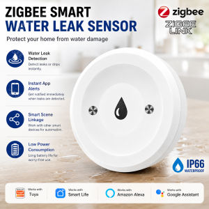 other | Zigbee3.0 Smart Water Leak Flood Detector With Tuya Smart Life APP Alarm Reminder Water Overflow Monitor Need Zigbee Gateway Hub