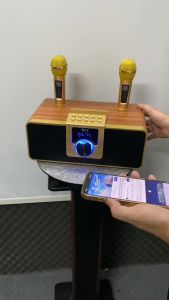 [PHIÊN BẢN GIỚI HẠN - ƯU ĐÃI CỰC LỚN] Loa karaoke bluetooth KEI K08 - Tặng kèm 2 micro không dây có màn hình LCD - Sạc pin cho micro ngay trên loa - Chỉnh bass treble echo  trên micro – Đầy đủ cổng kết nối USB AUX TF card - Loa xách tay du lịch cực chất