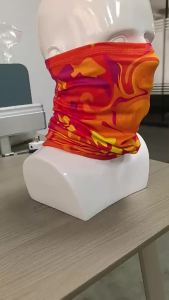 Motorcycle Riding Face Mask Milk Silk Printed Multifunctional Magic Headwear Sun Protection Sweat Absorption Sports Neck Gaiter