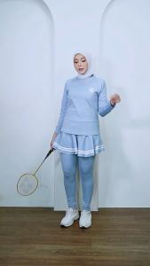 BAJU SENAM DAS / SETELAN BAJU OLAHRAGA MUSLIM / BAJU SENAM LEGGING ROK
