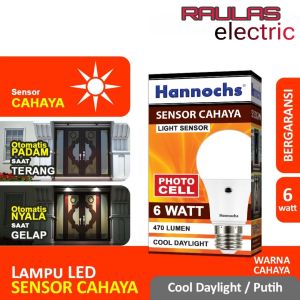Led Hannochs Light Sensor 6 Watt - Lampu Led Hannochs Sensor Cahaya