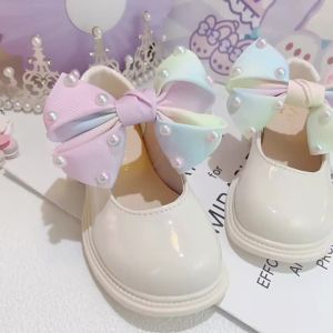 Girls Princess Shoes Spring New Princess Childrens Bowknot jk Mary Jane Soft Sole British Style Womens Shoes