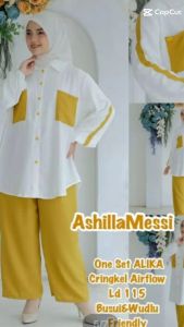 Setelan Wanita Crinkle Airflow Premium & Korean Style