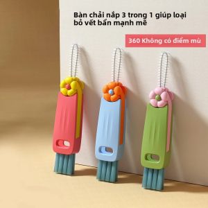 Bàn Chải Làm Sạch Nắp Cốc Đa Chức Năng Công Cụ Làm Sạch Khoảng Cách Thân Thiện Với Môi Trường Cho Miệng Chai Và Rãnh Hiện Vật Cách Nhiệt
