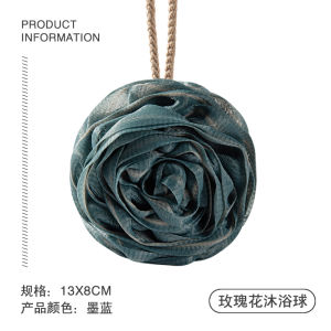 Bộ Gội Đầu Mềm Mại Rose Bath Ball Dành Cho Nữ Khăn Tắm Khăn Lau Lưng Tạo Bọt Dụng Cụ Vệ Sinh Cá Nhân Cao Cấp
