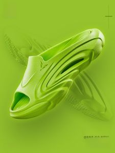 VEIDOORN Mens Sporty Slip-On Slippers Super Critical Foaming Basketball Themed Summer Outdoor Wear Anti-Slip Trendy Thick Bottom