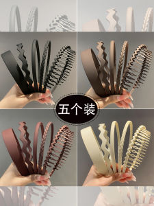 Anti-Slip Toothed Hairband Womens Frosted Hair Clip for Face Washing Special Summer Hair Accessories Korean Style  out
