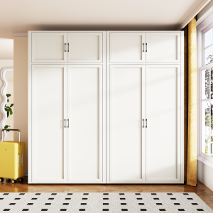 DIBIOU | Metal Wardrobe Home Storage Cabinet Thickened