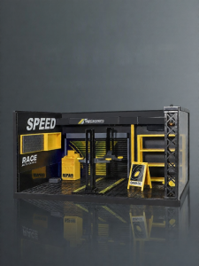 STWDC | Mô Hình Tự Lắp Ráp Xưởng Sửa Chữa Ô Tô và Bãi Đỗ Xe 24 Scale