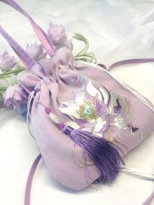 Túi Xách Hanfu Thêu Phong Cách Trung Hoa Cổ Điển Túi Đeo Chéo Vai Đơn Túi Đựng Điện Thoại Di Động Túi Xách Mềm Mại Thường Ngày